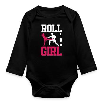 Jiu Jitsu Jiu Jitsu Jiu Jitsu - Baby Bio-Langarm-Body - Schwarz - Vorne