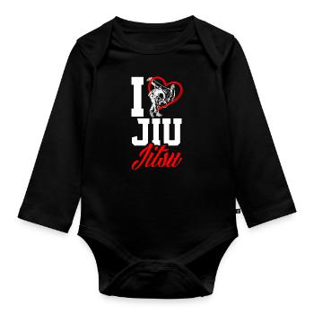 Jiu Jitsu Jiu Jitsu Jiu Jitsu - Baby Bio-Langarm-Body - Schwarz - Vorne