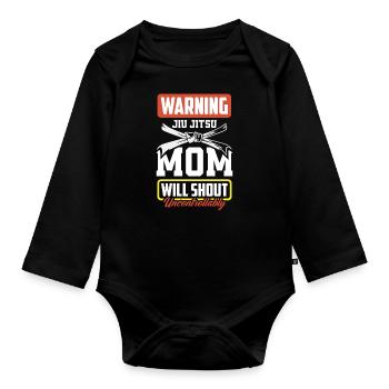 Jiu Jitsu Jiu Jitsu Jiu Jitsu - Baby Bio-Langarm-Body - Schwarz - Vorne
