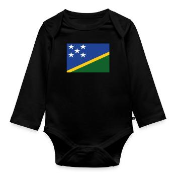 Drapeau officiel Salomon Solomon Country Pride - Body Bébé bio manches longues - noir - Devant