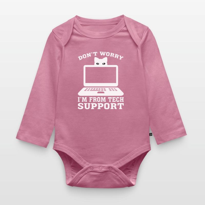 Technical Support Computer Technology IT Software Organic Longsleeve Baby Bodysuit
