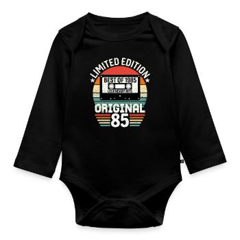 Édition Limitée Du Meilleur De L'original De 1985 - Body Bébé bio manches longues - noir - Devant