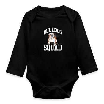 Bouledogue américain - Body Bébé bio manches longues - noir - Devant