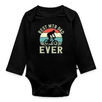 Enduro MTB Mountain Bike Riding - Baby Bio-Langarm-Body - Schwarz - Vorne