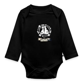 Unsere zukünftigen - Baby Bio-Langarm-Body - Schwarz - Vorne