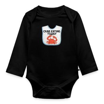 Alaska Gift Kids Men Women USA Nature Ice Cream - Organic Longsleeve Baby Bodysuit - black - Front