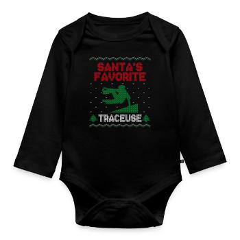 Parkour Free Running Traceur Ugly - Body Bébé bio manches longues - noir - Devant