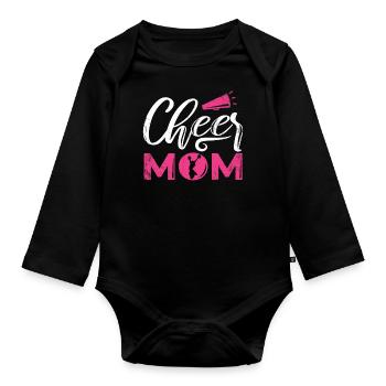 Cheer Mom Design Für Cheerleader Cheer - Baby Bio-Langarm-Body - Schwarz - Vorne