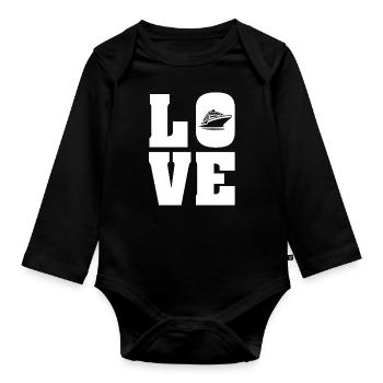 Cruise VacationEr Cruise Vacation - Organic Longsleeve Baby Bodysuit - black - Front