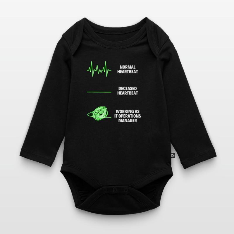 IT Operations Manager Worker IT Computer Organic Longsleeve Baby Bodysuit