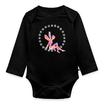 fee e 254 - Baby Bio-Langarm-Body - Schwarz - Vorne