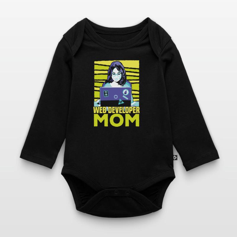 Web Developer Web Developer Web Developer Organic Longsleeve Baby Bodysuit