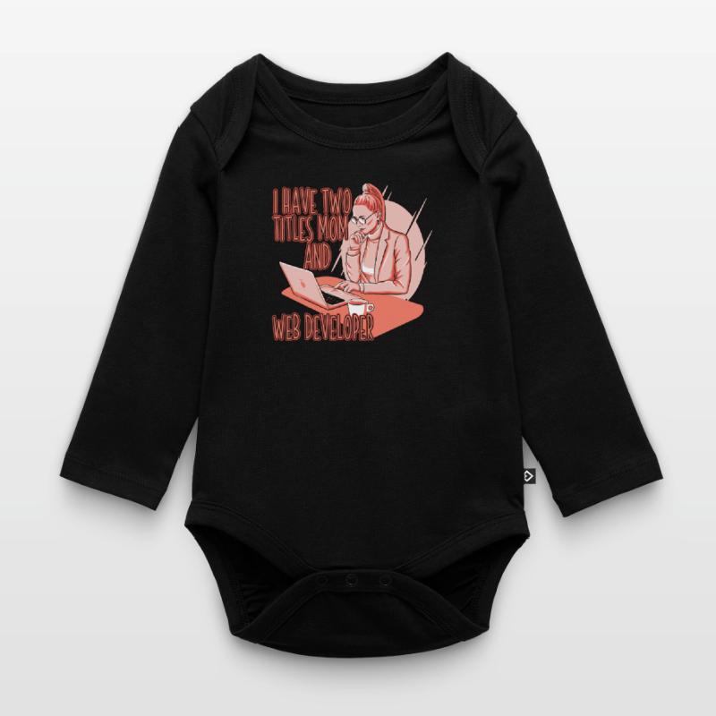 Web Developer Web Developer Web Developer Organic Longsleeve Baby Bodysuit