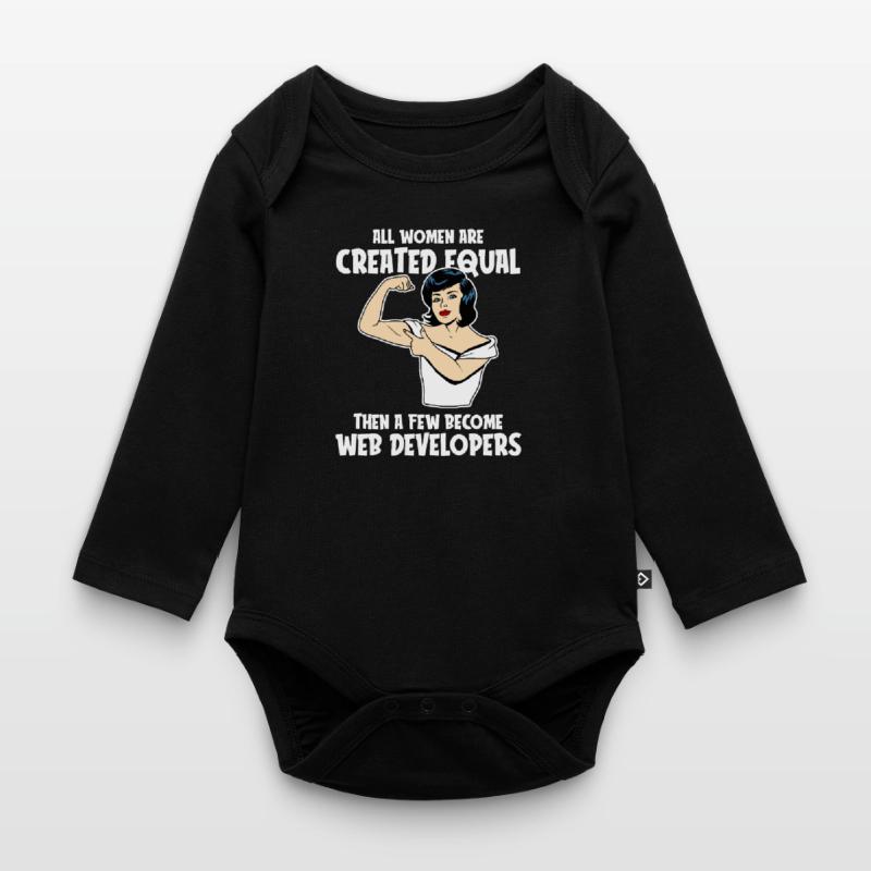 Web Developer Web Developer Web Developer Organic Longsleeve Baby Bodysuit