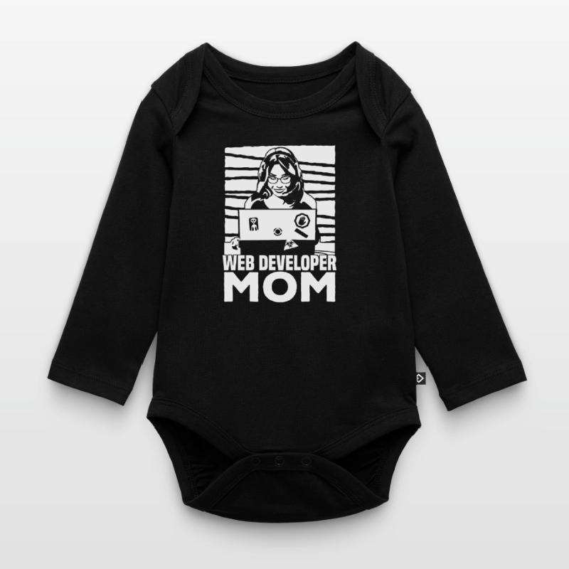 Web Developer Web Developer Web Developer Organic Longsleeve Baby Bodysuit