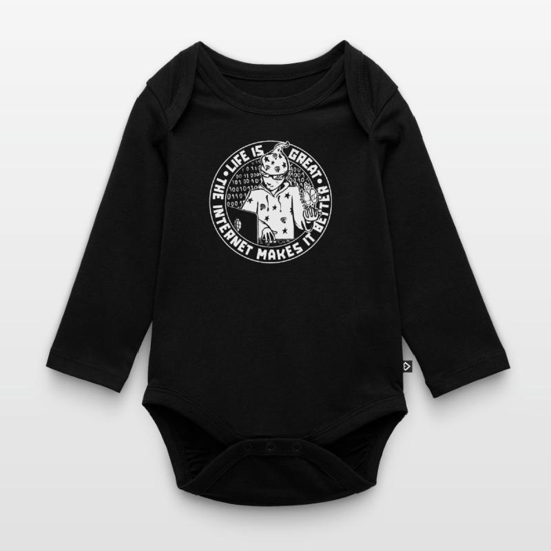 Web Developer Web Developer Web Developer Organic Longsleeve Baby Bodysuit