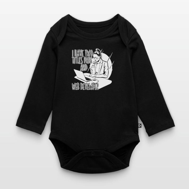 Web Developer Web Developer Web Developer Organic Longsleeve Baby Bodysuit