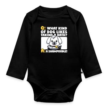 Dresseur de chiens Dresseur de chiens - Body Bébé bio manches longues - noir - Devant