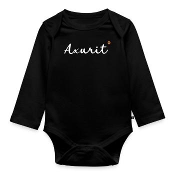 OBV - Axurit! - 2 - Baby Bio-Langarm-Body - Schwarz - Vorne