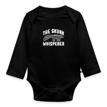 Mouffette - Body Bébé bio manches longues - noir - Devant