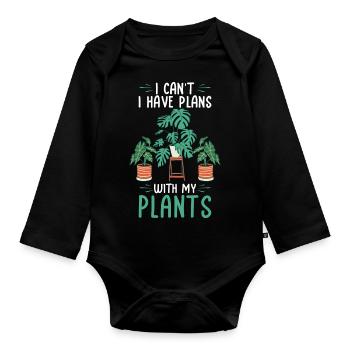 Planter - Body Bébé bio manches longues - noir - Devant
