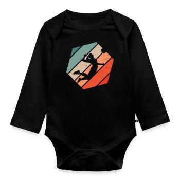Joueurs de volley-ball Joueurs de volley-ball - Body Bébé bio manches longues - noir - Devant