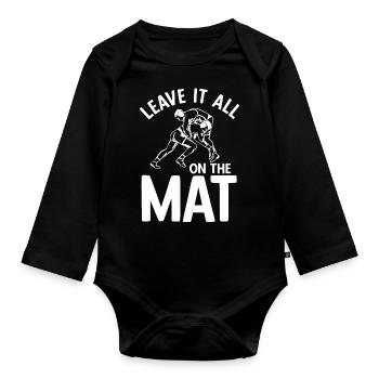 Grappling Martial Arts Wrestling - Baby Bio-Langarm-Body - Schwarz - Vorne