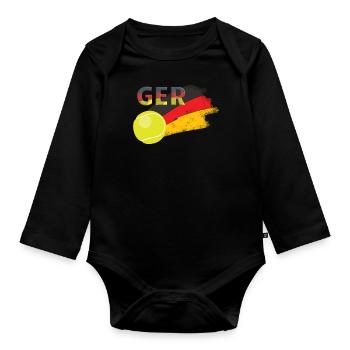Allemagne Tennis - Body Bébé bio manches longues - noir - Devant