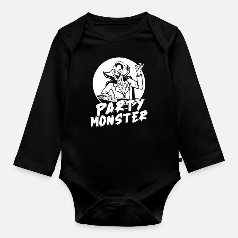 Halloween - Body Bébé bio manches longues - noir