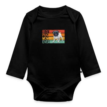 Carlin - Body Bébé bio manches longues - noir - Devant