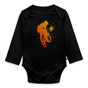 BMX BMX Vélo Cyclisme Hommes Femmes Vélo - Body Bébé bio manches longues - noir - Devant