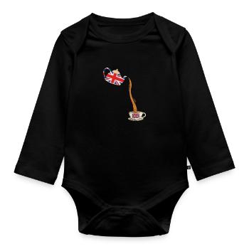 Royaume-Uni - Body Bébé bio manches longues - noir - Devant