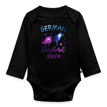 Berger Allemand Mama Dog Lovers - Body Bébé bio manches longues - noir - Devant