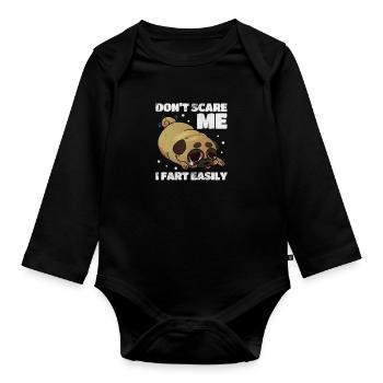 Carlin - Body Bébé bio manches longues - noir - Devant