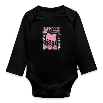 Carlin - Body Bébé bio manches longues - noir - Devant