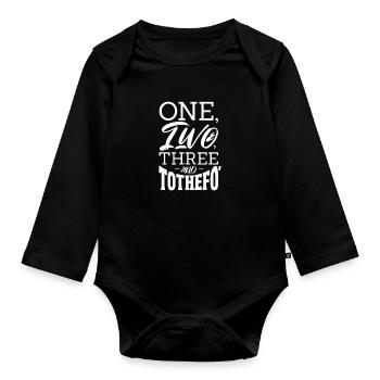 Hip Hop Rap Music Rapper Hiphop Gift - Body Bébé bio manches longues - noir - Devant