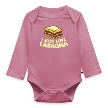 Lasagne - I just love Lasagna - Body Bébé bio manches longues - mauve - Devant