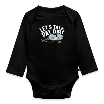 Engineer Witzig Mining Engineer - Organic Longsleeve Baby Bodysuit - black - Front