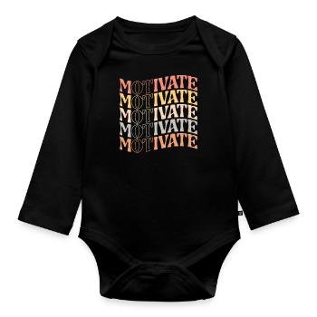 Motiver l’ergothérapie Orthophonie École d’ergothérapie - Body Bébé bio manches longues - noir - Devant