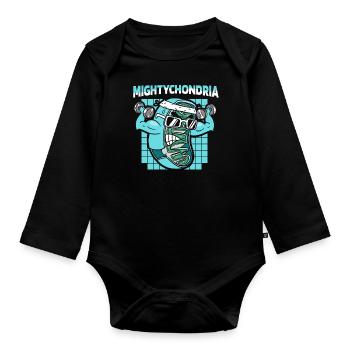 Biology Biologist Children Biology - Organic Longsleeve Baby Bodysuit - black - Front