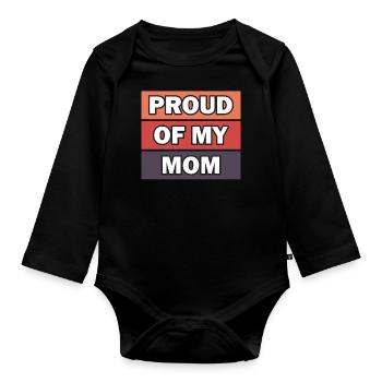 Beste Mama Überhaupt Muttertag Mutter Geschenk - Baby Bio-Langarm-Body - Schwarz - Vorne