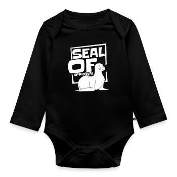 Biology Biologist Children Biology - Organic Longsleeve Baby Bodysuit - black - Front