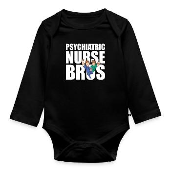 Infirmier - Body Bébé bio manches longues - noir - Devant