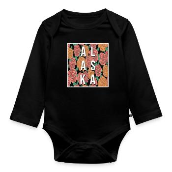 Alaska - Body Bébé bio manches longues - noir - Devant