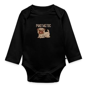 Carlin - Body Bébé bio manches longues - noir - Devant