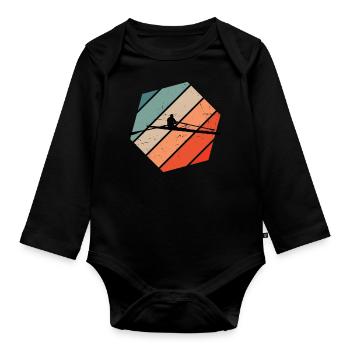 Aviron Femmes Aviron Hommes - Body Bébé bio manches longues - noir - Devant