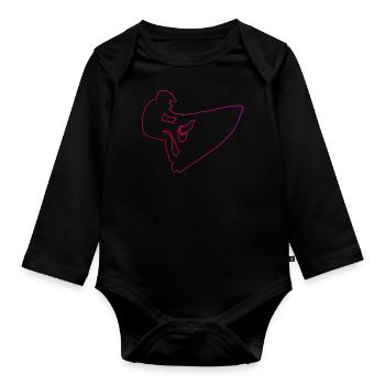 Sports nautiques Jetski Femmes Jetski Hommes Jetski f - Body Bébé bio manches longues - noir - Devant