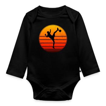 Football Football Tennis Football Tennis Women - Organic Longsleeve Baby Bodysuit - black - Front