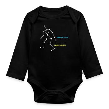 SLS Caméra Chasse aux fantômes, Chasseur de fantômes - Body Bébé bio manches longues - noir - Devant