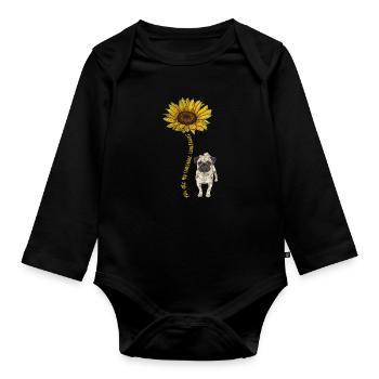Carlin - Body Bébé bio manches longues - noir - Devant